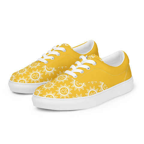 ATG WOMEN’S LACE UP TENNIS SHOES YELLOW